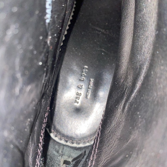 Rag & Bone Plum suede Booties with 3in heel size 8 - Picture 4 of 11